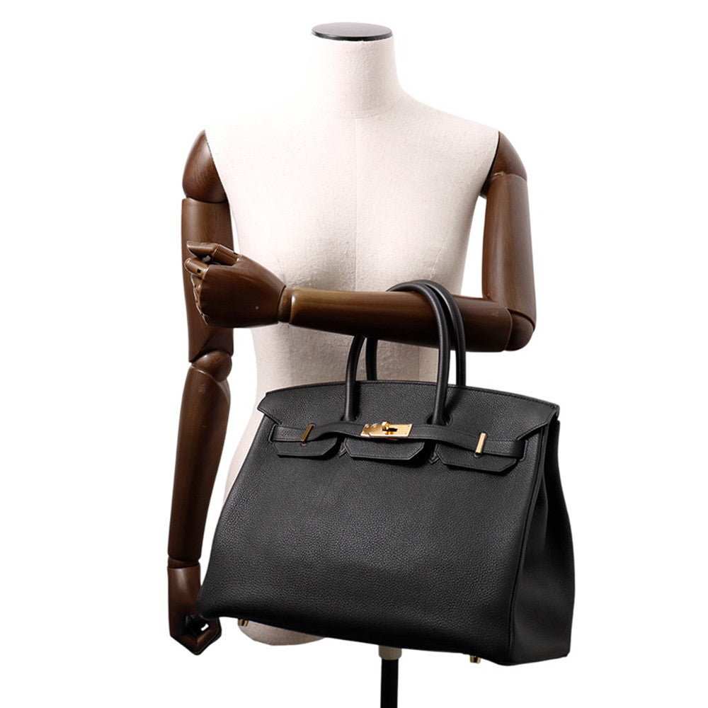 HERMES Birkin Black Togo Leather Size 35