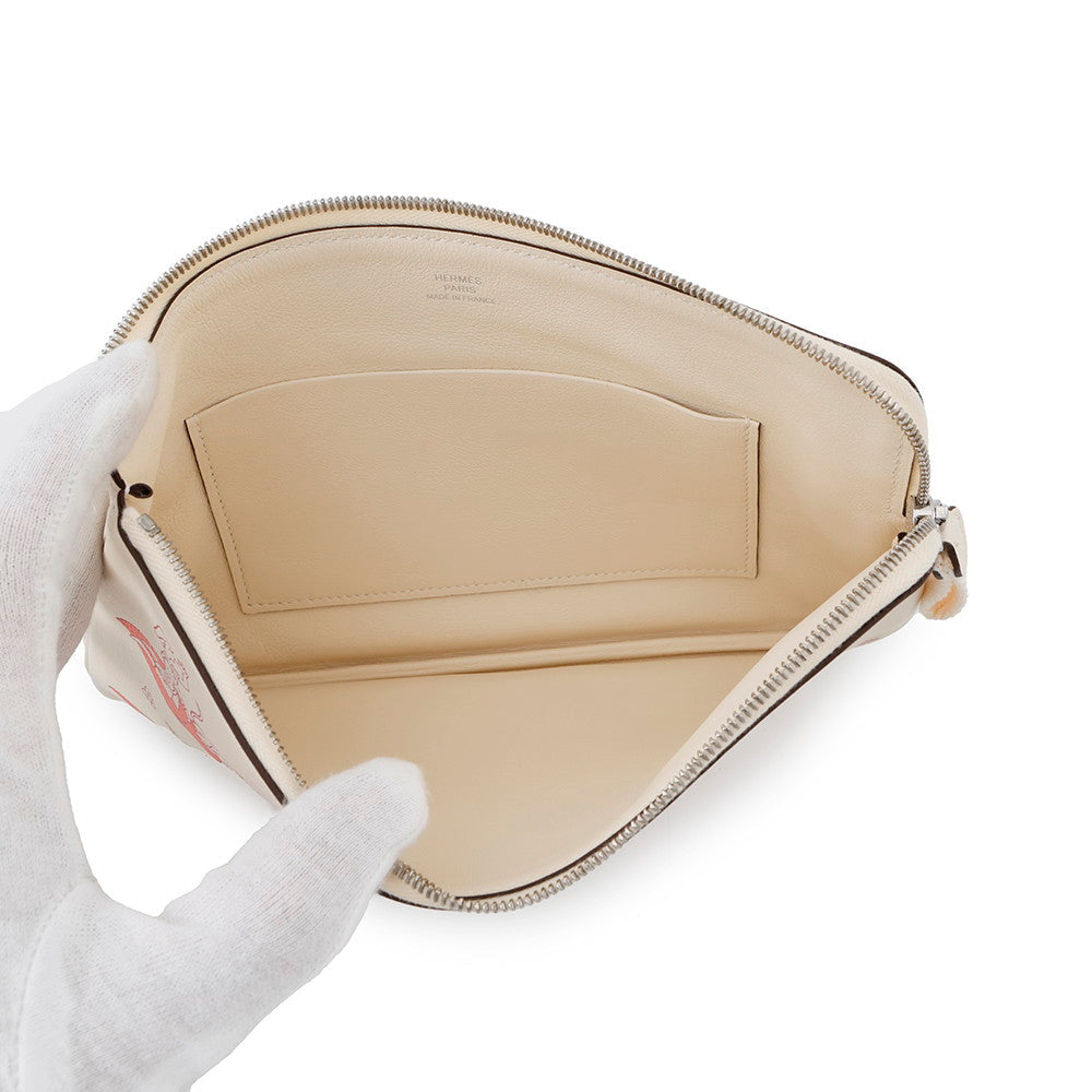 HERMES Carre Pocket Long HERMES Epic Hatchet/FramboiseH082892CKAA Swift Leather