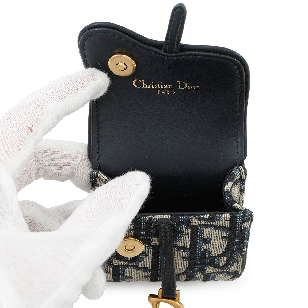 Dior AirPods Pro Earphone Case Oblique Navy/BeigeS5675CTZQ Canvas