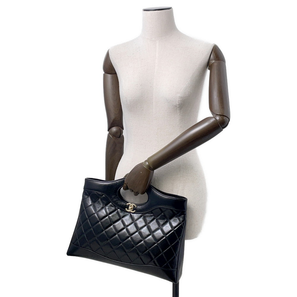CHANEL CHANEL31 Shopping Bag BlackAS4854 Shiny Lambskin