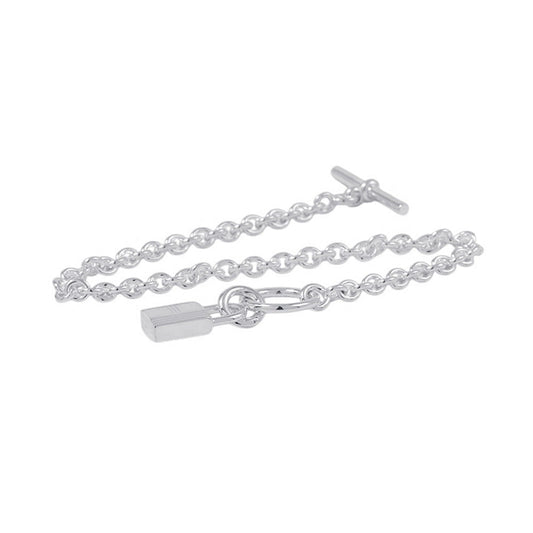 HERMES Amulette Kelly Cadena Bracelet SV925