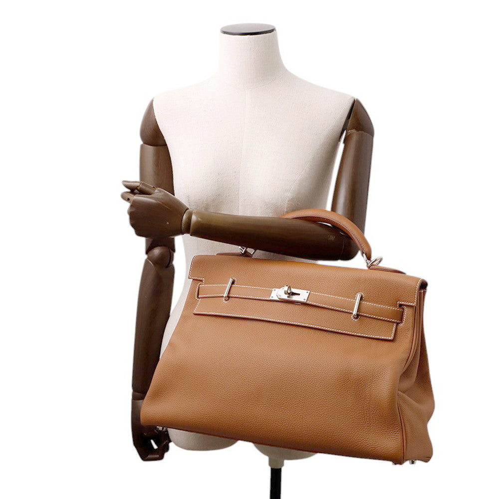 HERMES Kelly Maxi Gold Togo Leather Size 42
