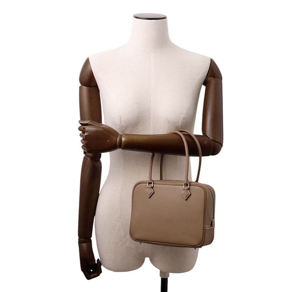 HERMES Plume Etoupe Chevre Myzore Goatskin Size Mini