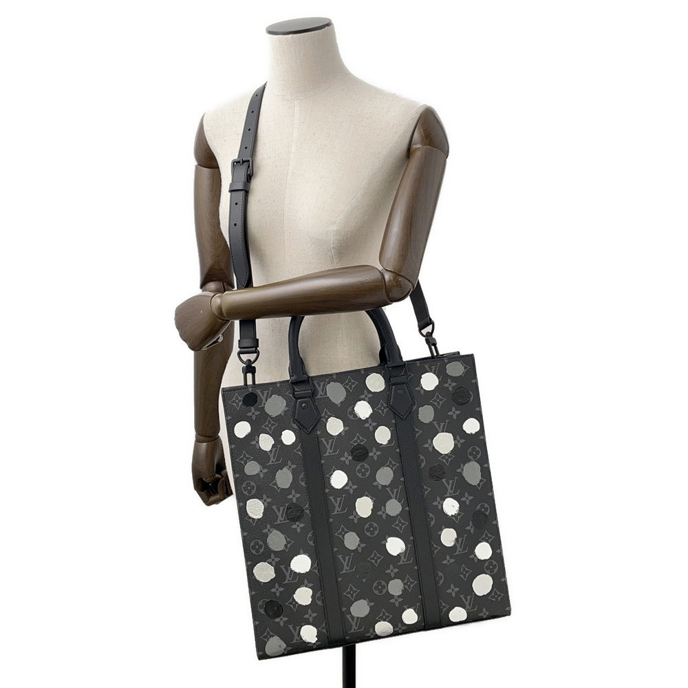 LOUIS VUITTON LV Ã YK Sac Plat NoirM46404 Monogram Eclipse Painted Dot