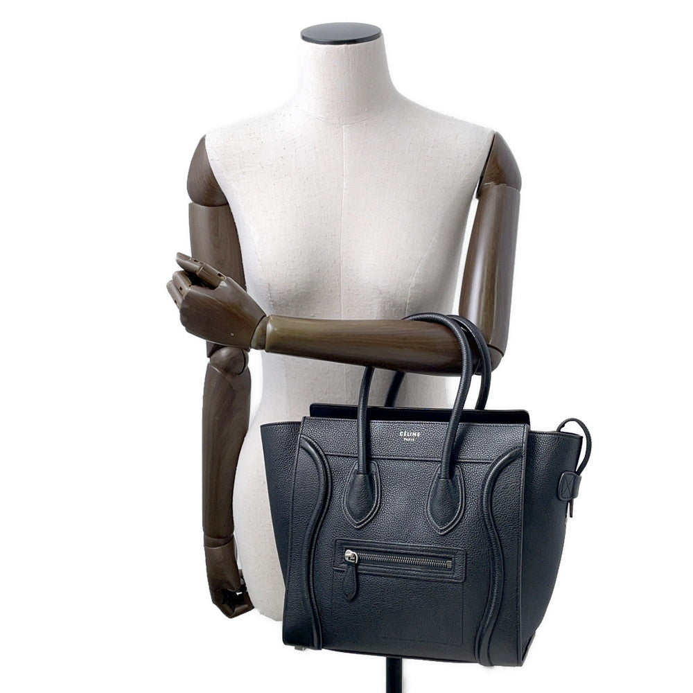 CELINE Luggage shopper Black167793 Leather Size micro