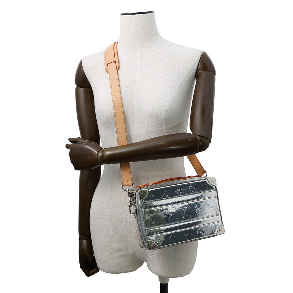 LOUIS VUITTON Handle ã» Soft Trunk Silver/GrayM45885 Monogramã»Mirror