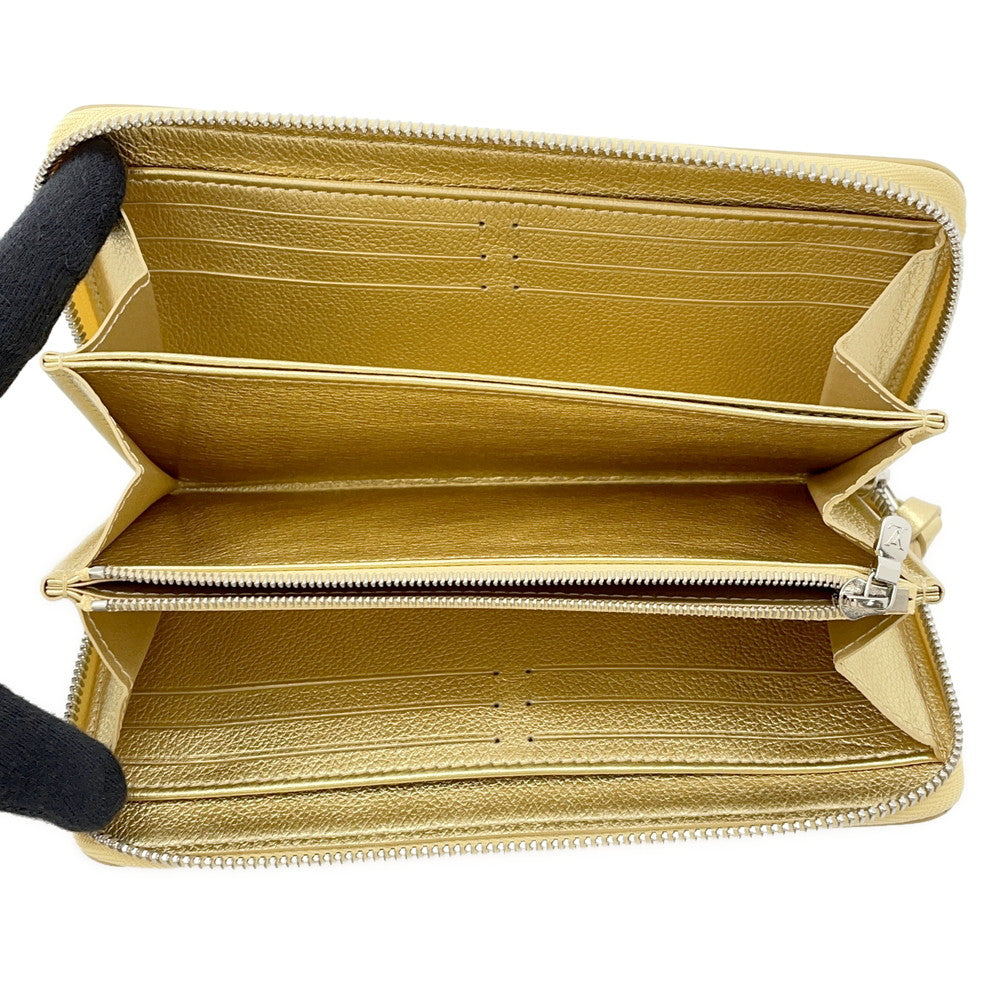 LOUIS VUITTON Zippy Rock Me GoldM69058 Calf Leather