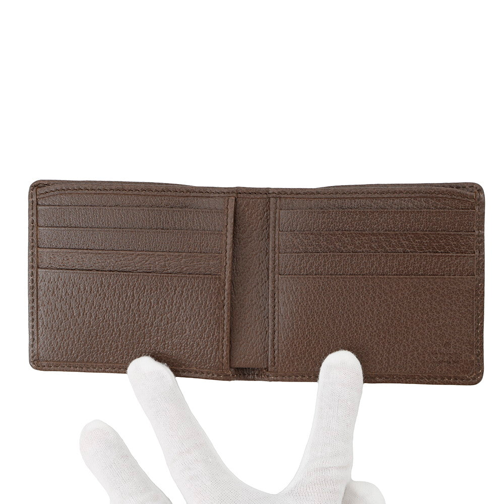 GUCCI Jumbo GG Bifold Wallet Beige/Brown699308 Canvas