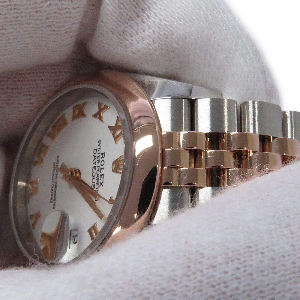 ROLEX Lady-Datejust W28mm Stainless Steel K18PG White Dial279161