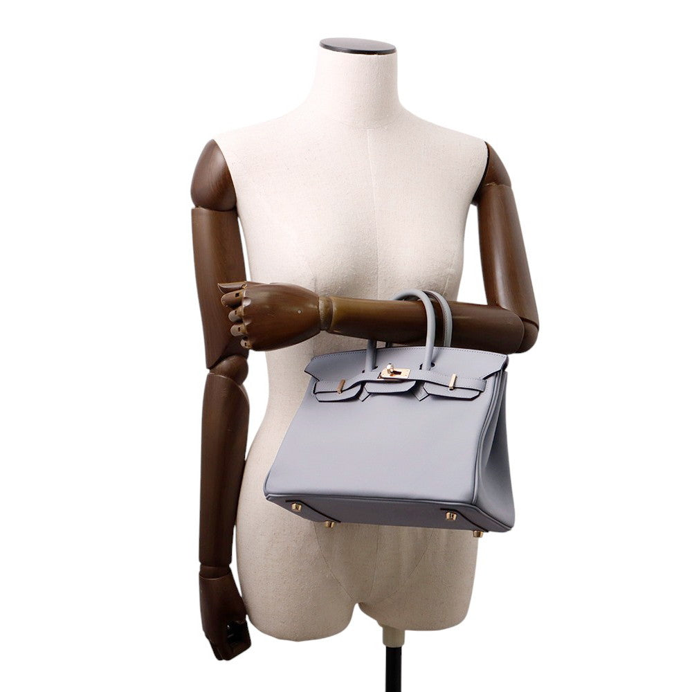 HERMES Birkin Green Pantan Swift Leather Size 25