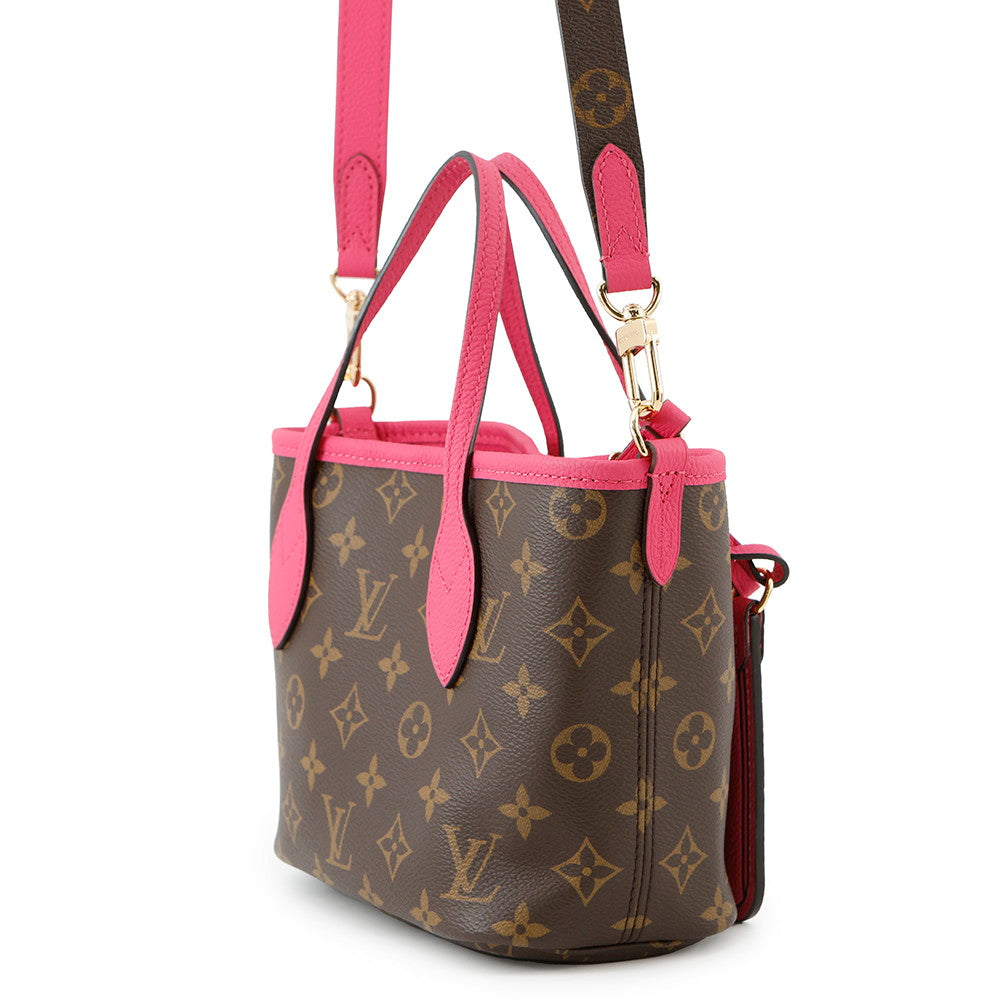 LOUIS VUITTON Neverfullã»Inside Out Rose Buffalo Pondichery LeatherM12106 Monogram Size BB