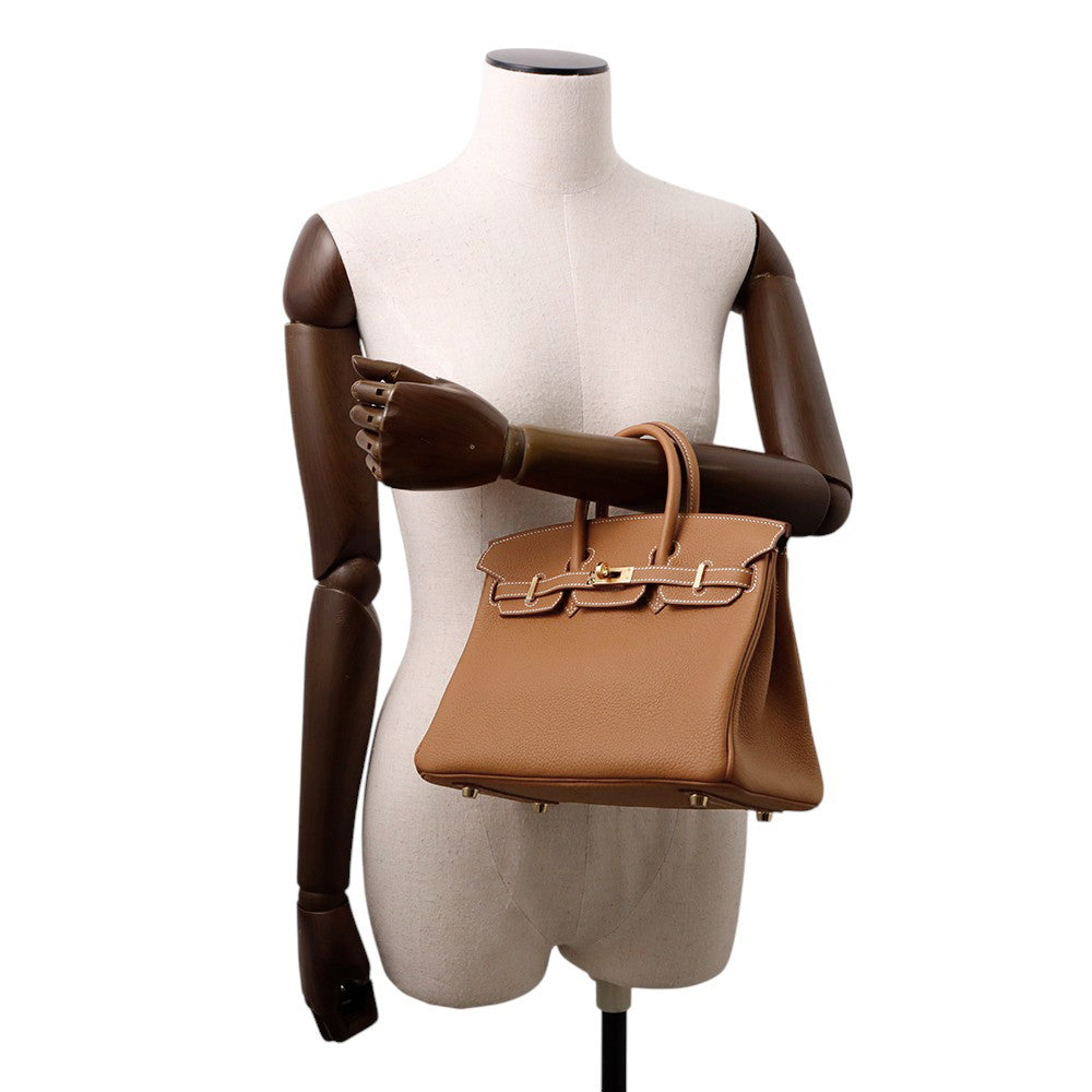 HERMES Birkin Gold Togo Leather Size 25