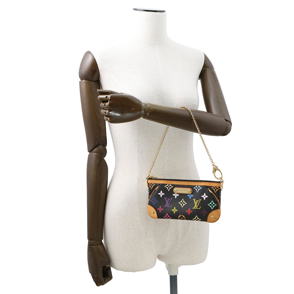 LOUIS VUITTON Pochetteã»Milla NoirM60097 Monogramã»Multicolor Size MM