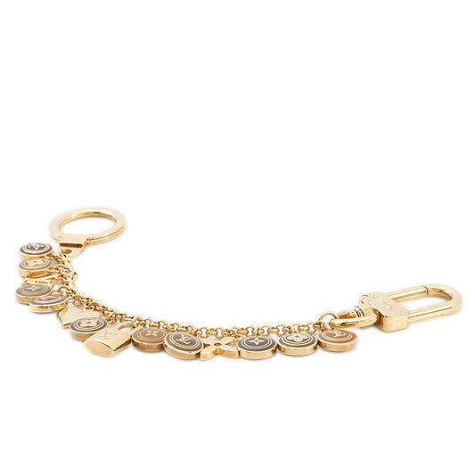 LOUIS VUITTON Porte Cles Chenne Pastille GoldM65386 Metal
