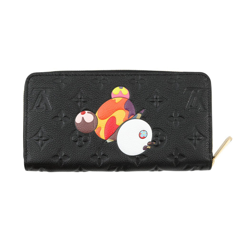 LOUIS VUITTON LV Ã TM Zippy Wallet_Japan Limited Edition NoirM14160 Monogram Empreinte Leather/Panda
