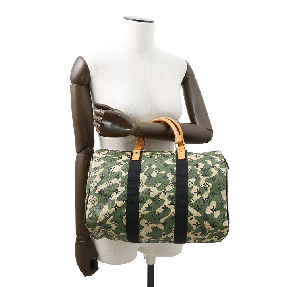 LOUIS VUITTON Speedy KhakiM95773 Monogramou Flage Takashi Murakami Size 35