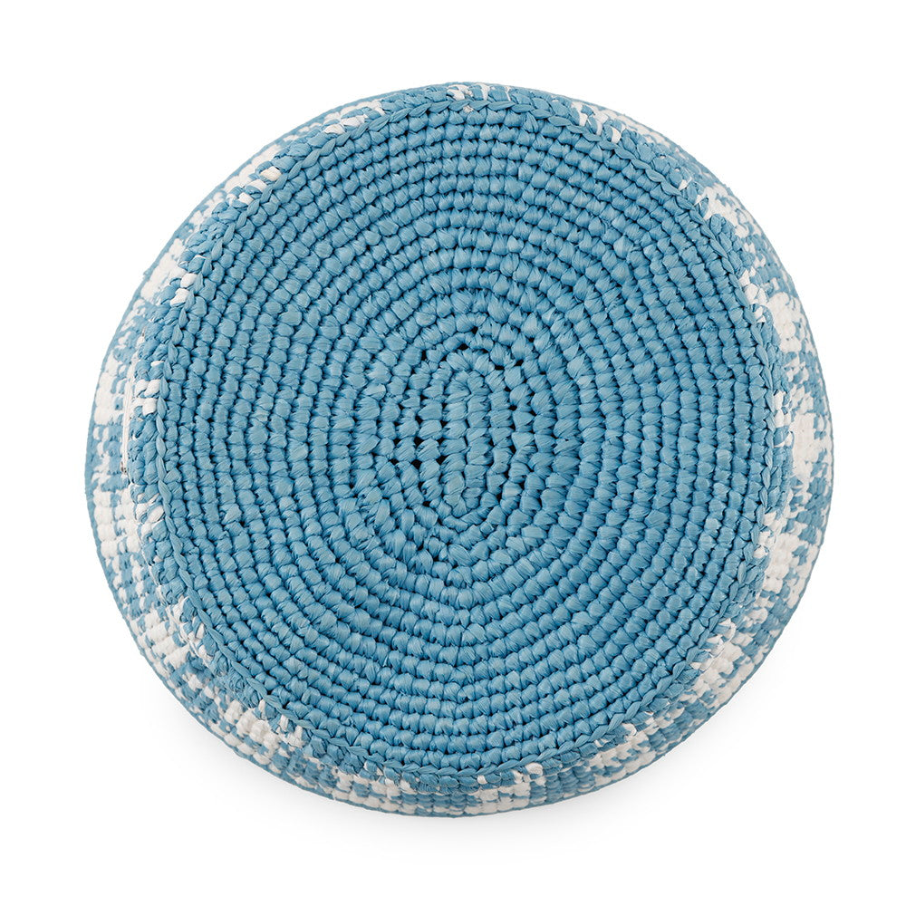 PRADA Crochet bucket hat Size S White/Light Blue1HC137 Viscose Rayon 100%