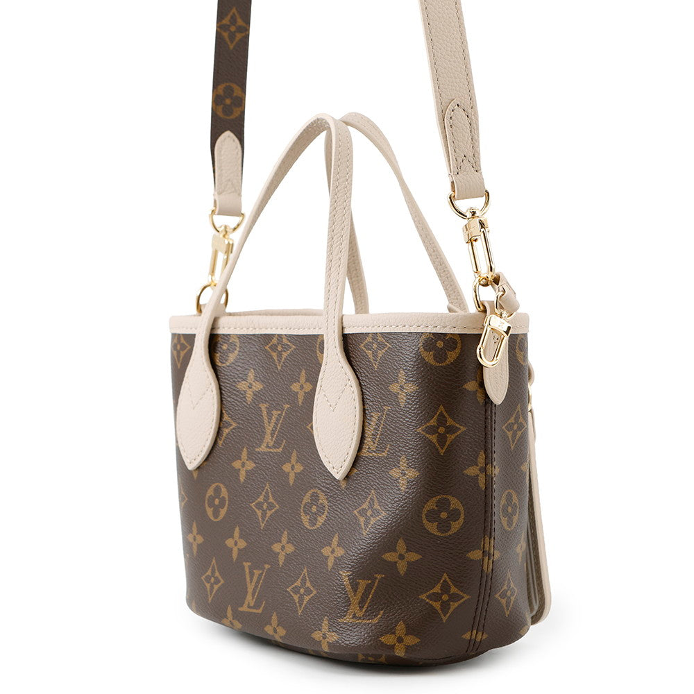 LOUIS VUITTON Neverfullã»Inside Out Dark Fango/BrownM12109 Monogram Grain Leather Size BB