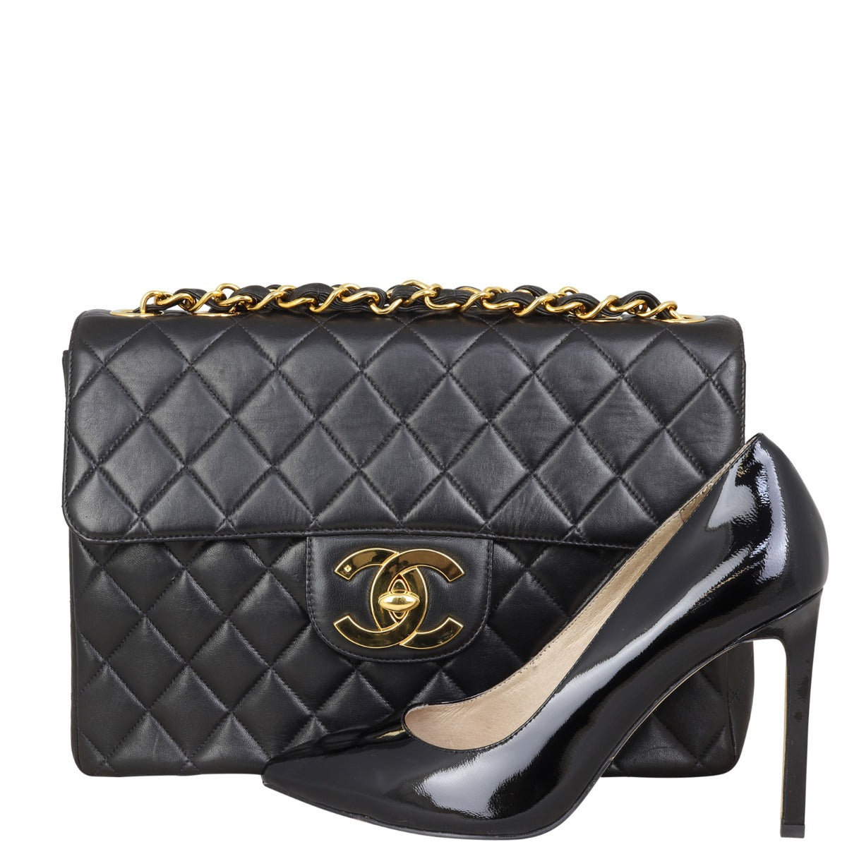 Chanel Maxi Jumbo XL Single Flap Bag | Black GHW