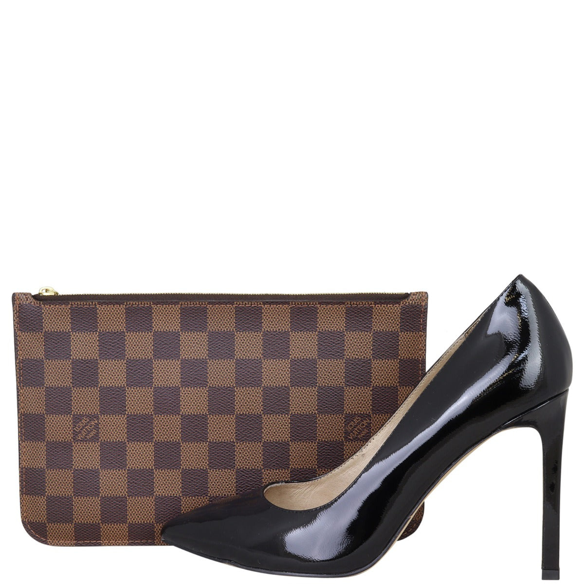 Louis Vuitton Neverfull Pochette Damier Ebene