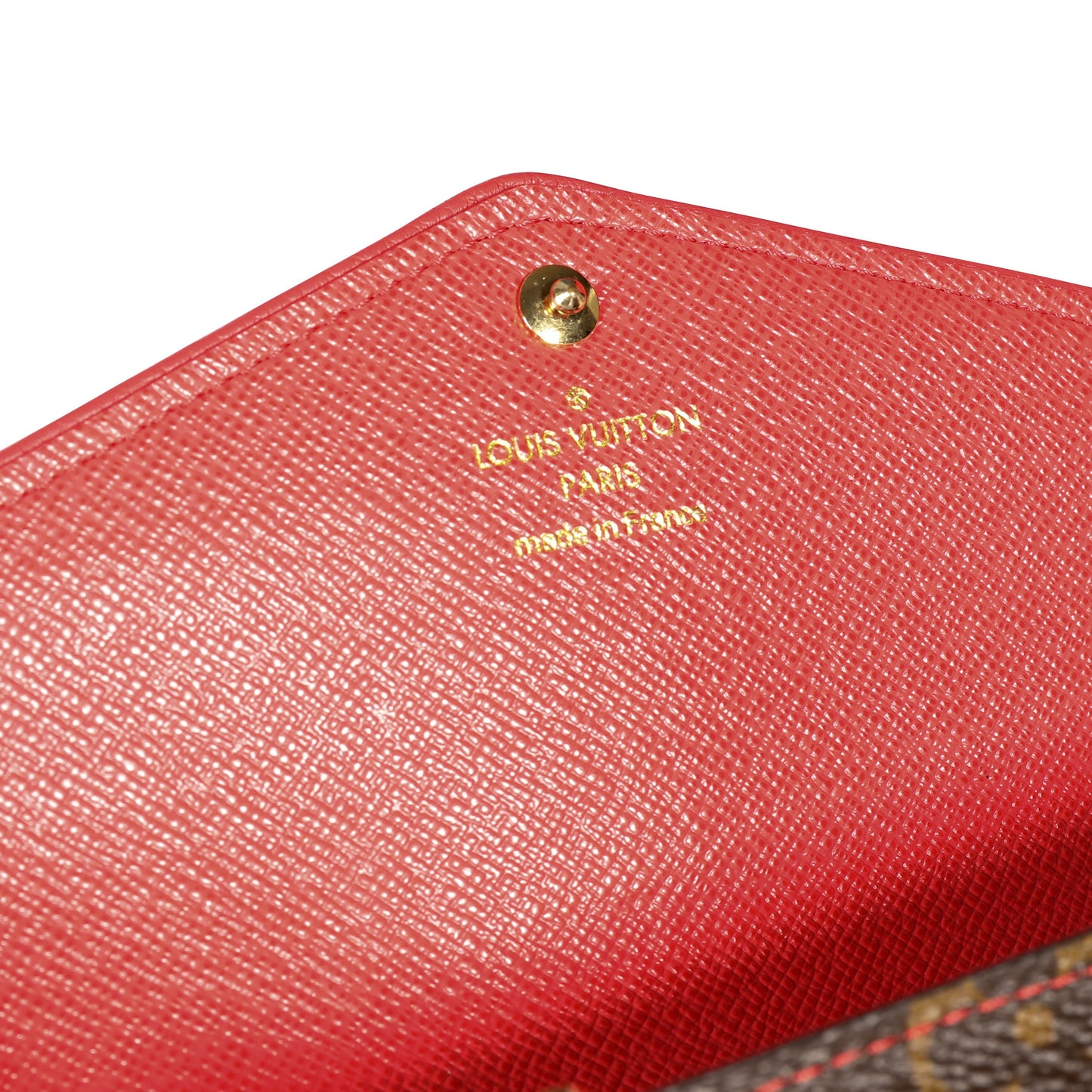 Louis Vuitton Louis Vuitton Poppy Leather & Monogram Canvas Retiro Sarah Wallet