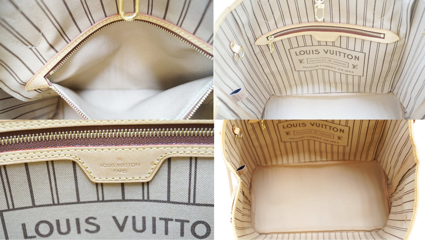 LOUIS VUITTON Monogram Canvas Neverfull MM Brown Tote Bag