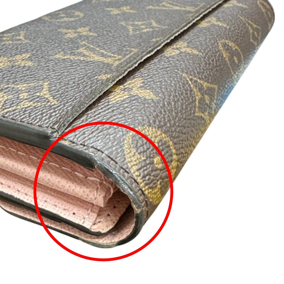LOUIS VUITTON Long Wallet Purse M62235 Monogram canvas Rose Valerie Monogram Portefeuille Sara