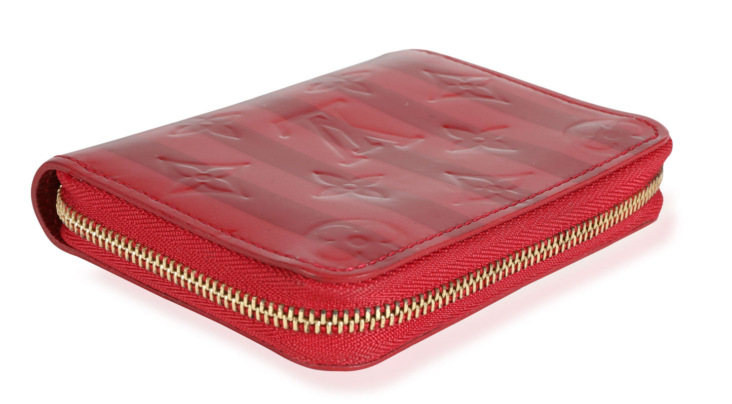 Louis Vuitton Louis Vuitton Pomme DAmour Rayures Monogram Vernis Zippy Coin Purse