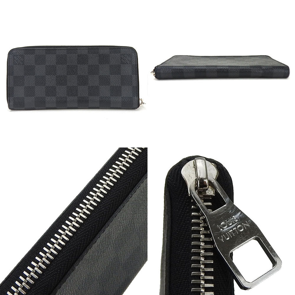 LOUIS VUITTON Long Wallet Purse N63095 Damier Grafitte black Damier Graphite Zippy wallet ã» Vertical
