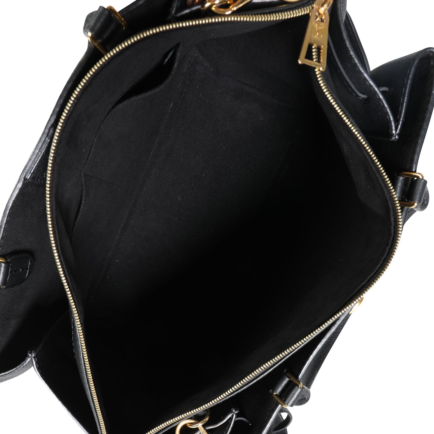 Louis Vuitton Louis Vuitton Black Grained Calfskin Lockmeto Tote