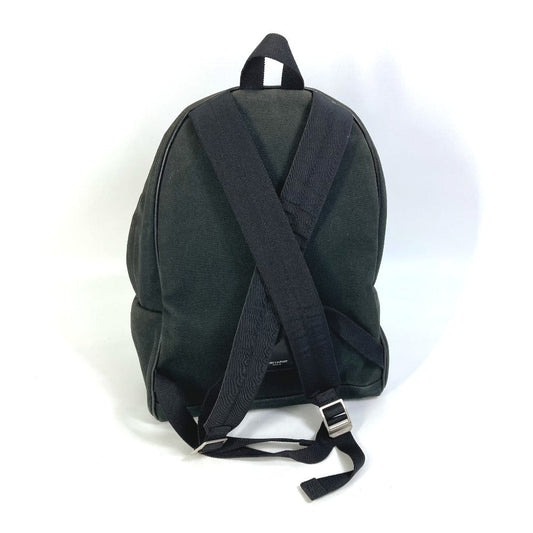 SAINT LAURENT PARIS Backpack 360206 canvas black Bag bag Studs unisex(Unisex)