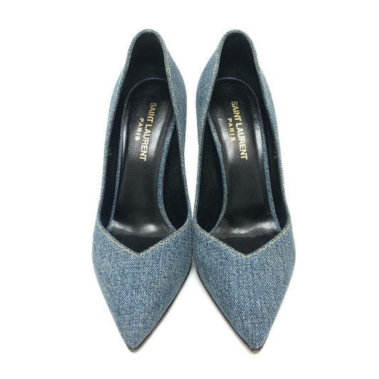 SAINT LAURENT pumps 416482 denim , denim blue denim Women 36