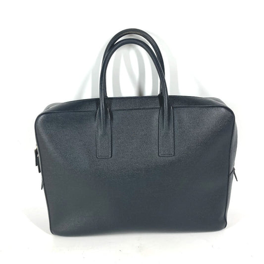SAINT LAURENT PARIS Business bag 342606 leather black Classic Museum mens