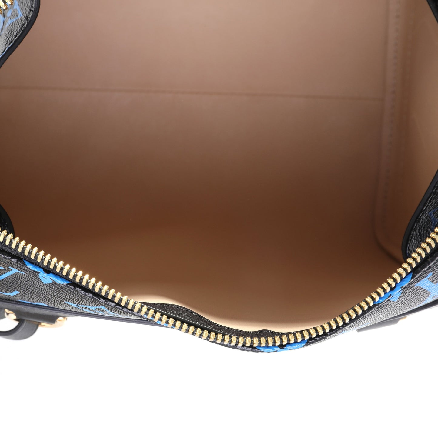Louis Vuitton Louis Vuitton Black & Blue Monogram Canvas and Navy Leather Amazon Speedy PM