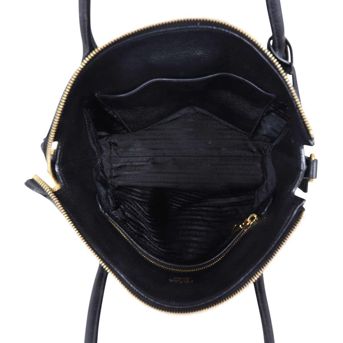 Prada Vitello Daino Zip Tote