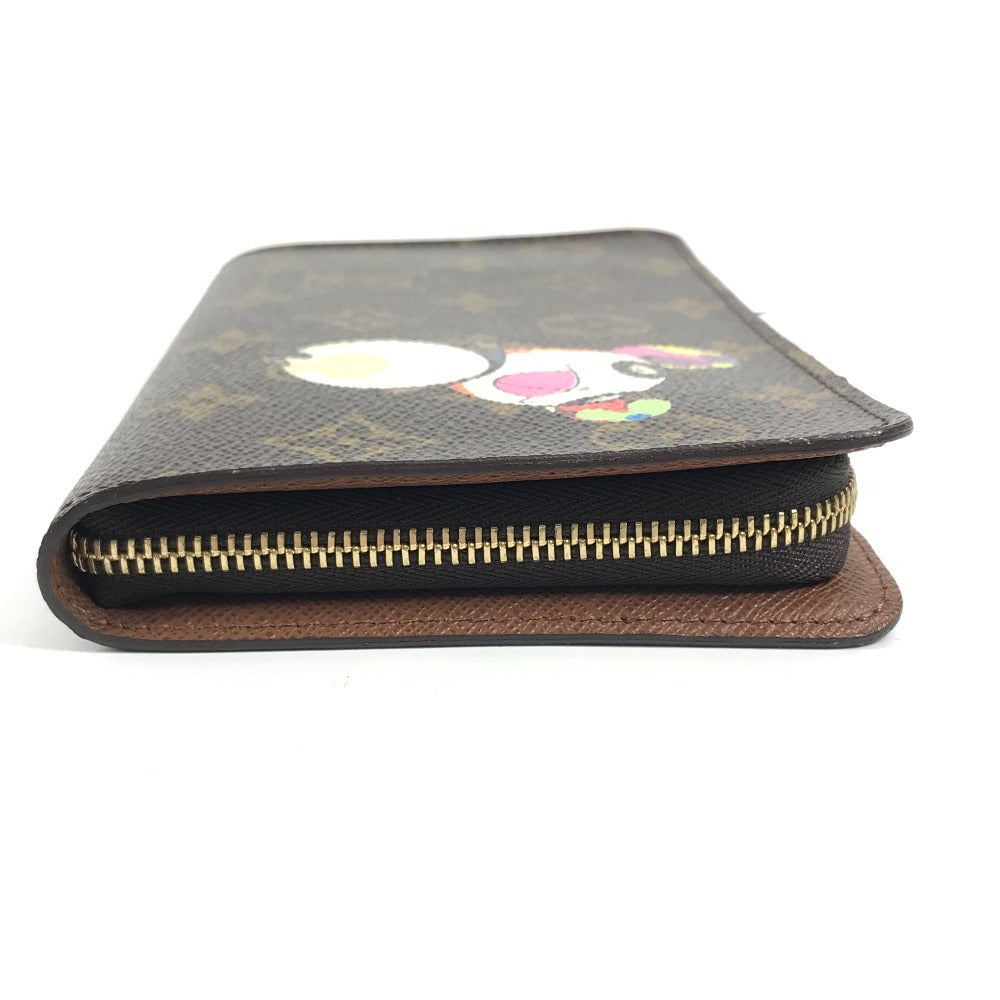 LOUIS VUITTON Long Wallet Purse M61729 Monogram canvas Brown Monogram Panda Takashi Murakami Porto Monezup Women