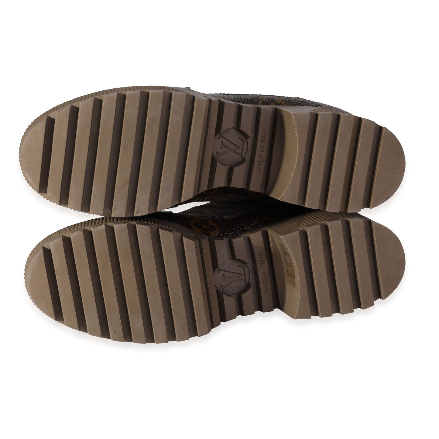 Louis Vuitton Louis Vuitton - Louis Vuitton Wmns Laureate Platform Desert Boot Beige Monogra