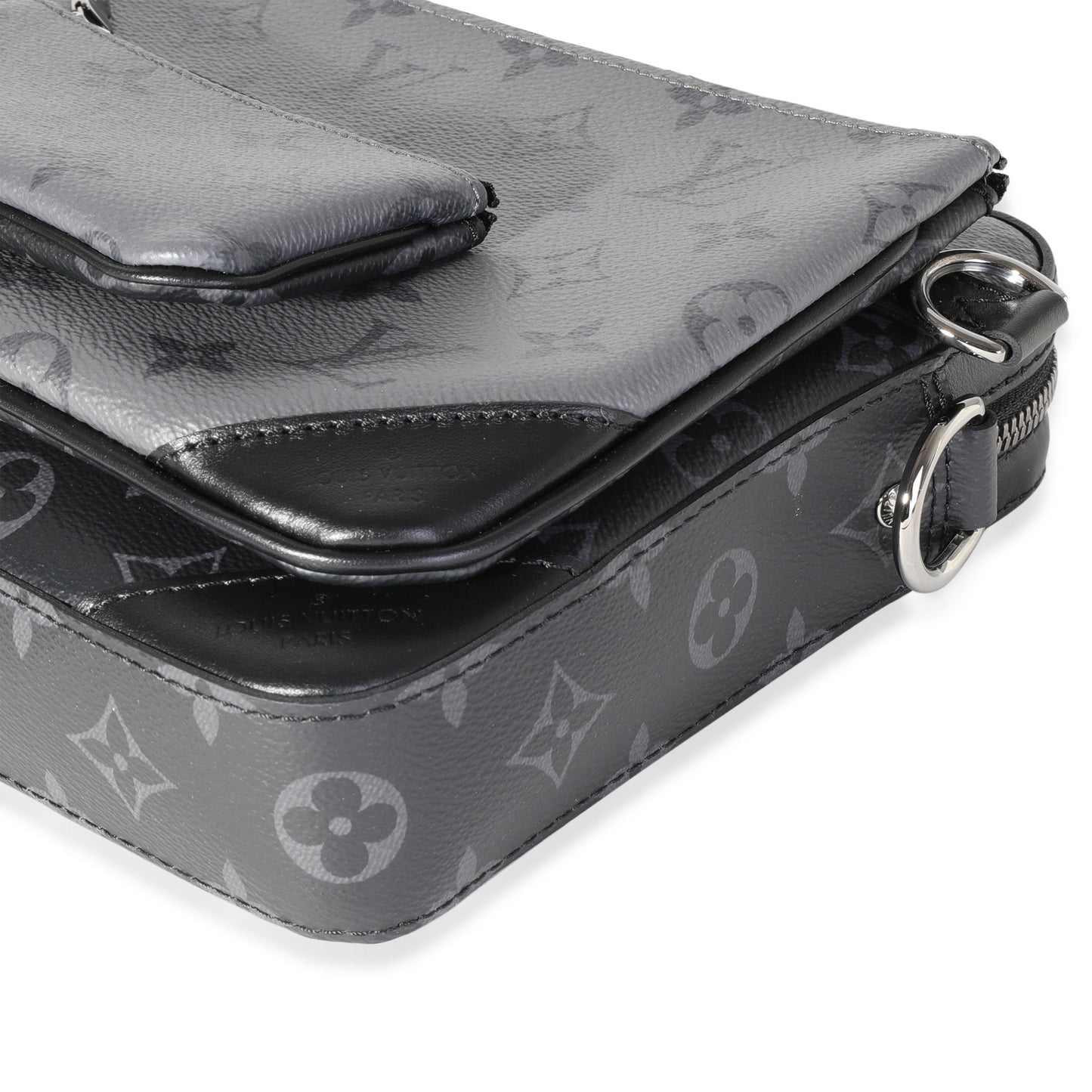 Louis Vuitton Louis Vuitton Grey Monogram Eclipse Reverse Canvas Trio Messenger Bag