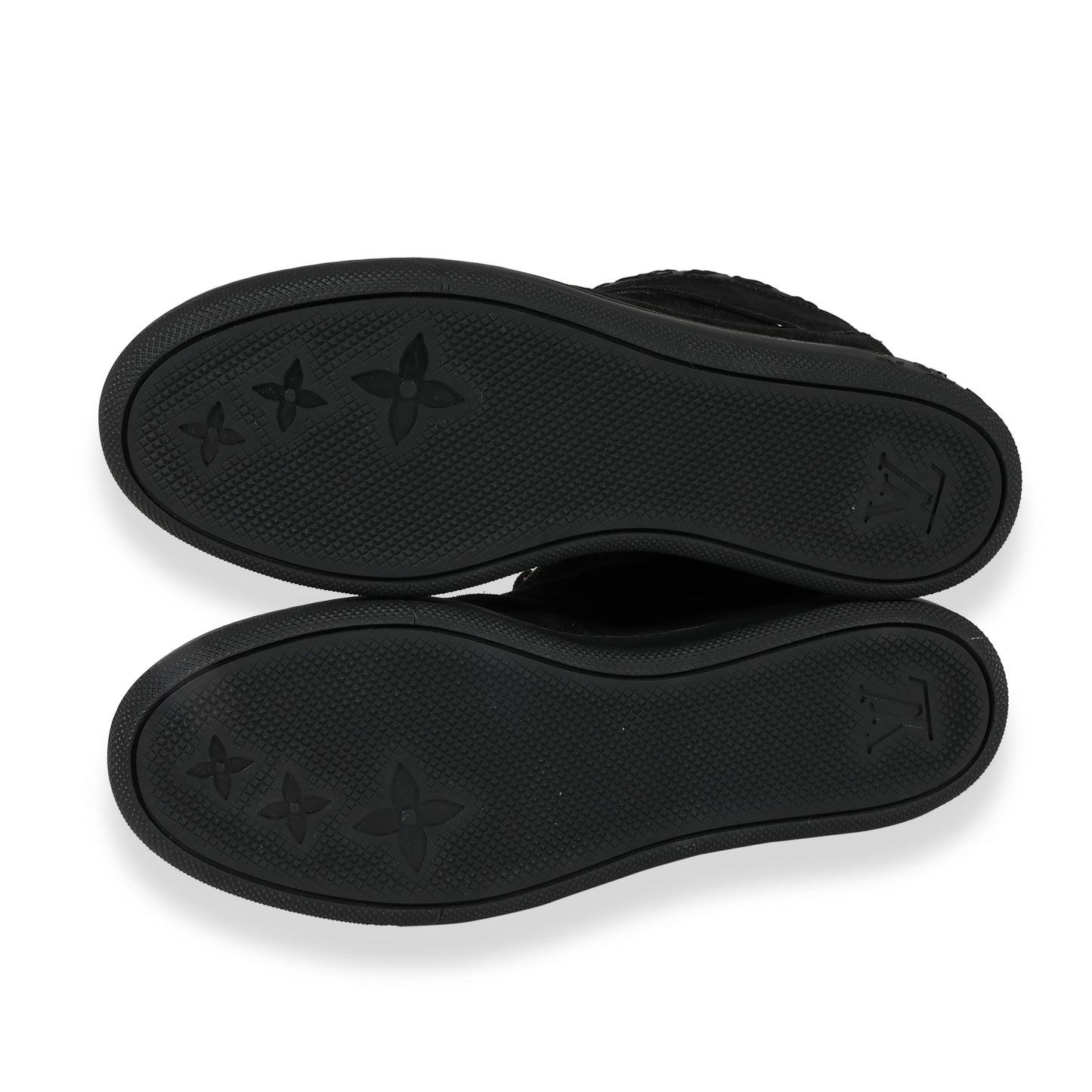 Louis Vuitton Louis Vuitton - Louis Vuitton Wmns Monogram Sneaker Wedge Black Suede (39.5 E