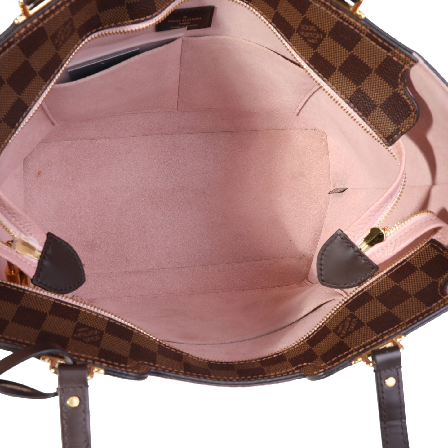 Louis Vuitton Louis Vuitton Damier Ebene & Magnolia Jersey Tote