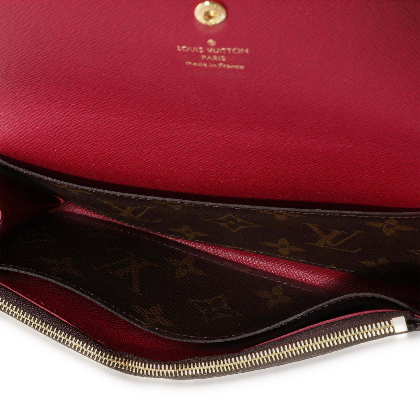 Louis Vuitton Louis Vuitton Monogram Canvas & Fuchsia Emilie Wallet