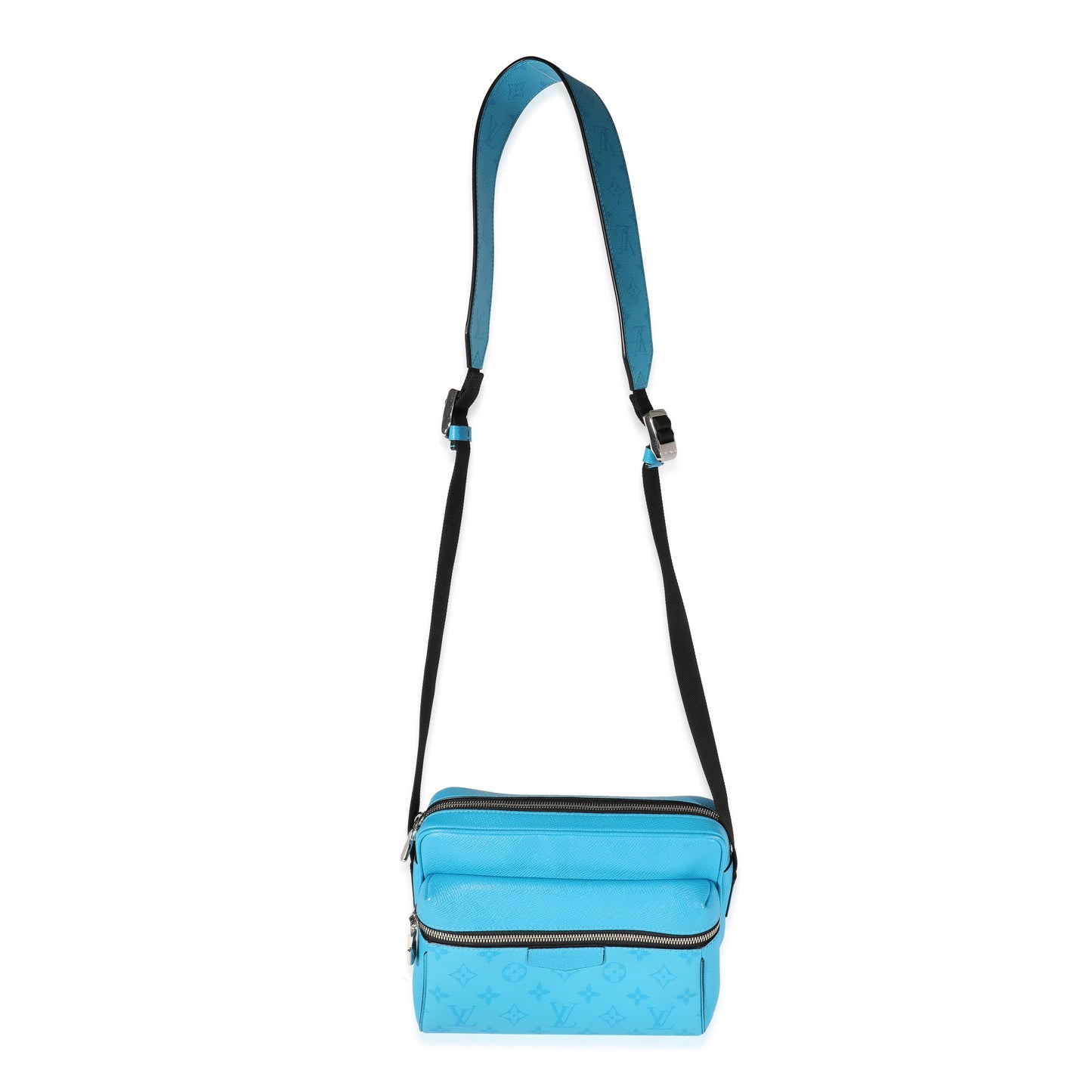 Louis Vuitton Louis Vuitton Light Blue Taiga & Monogram Canvas Outdoor Messenger