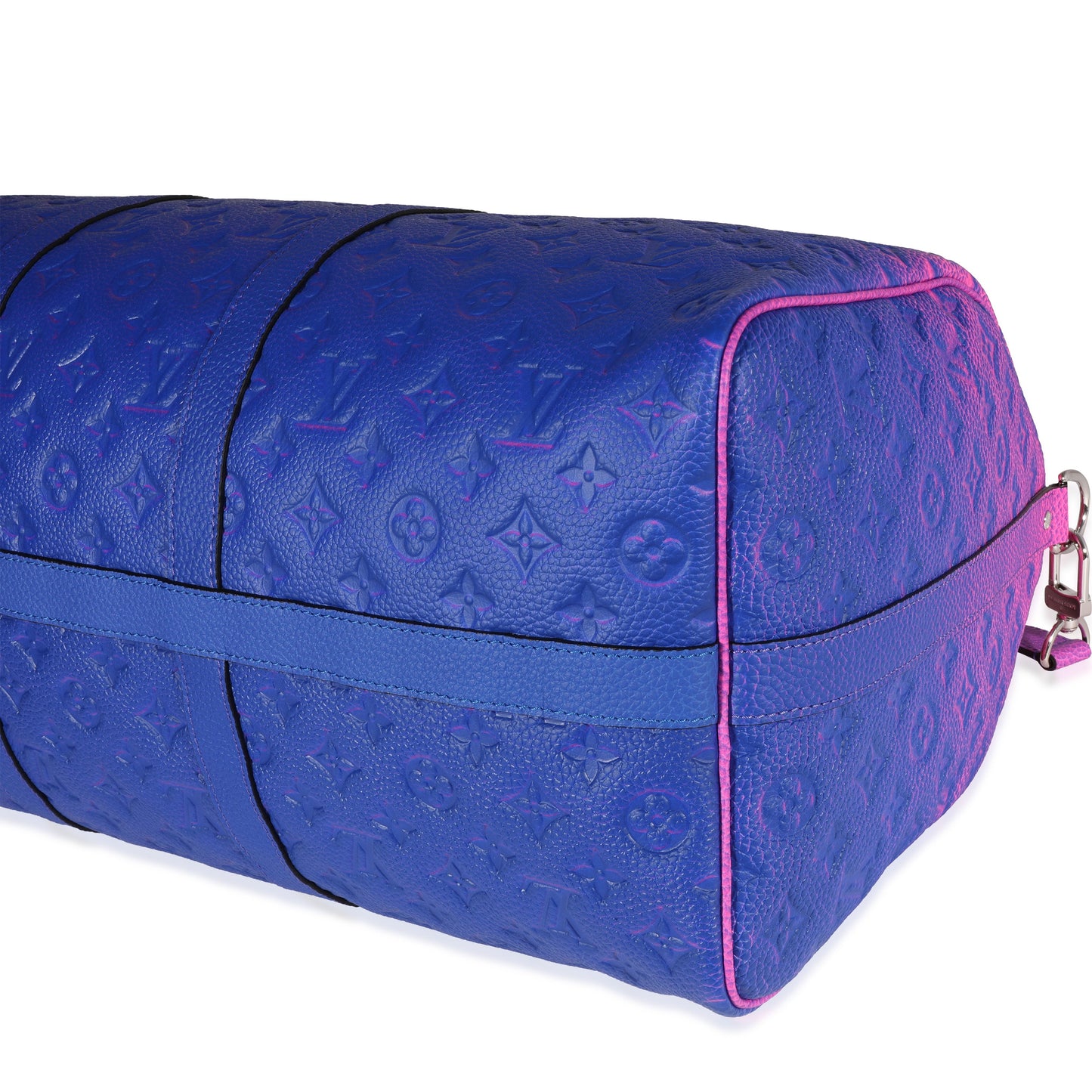 Louis Vuitton Louis Vuitton Pink & Blue Monogram Taurillon Illusion Keepall Bandoulière 50