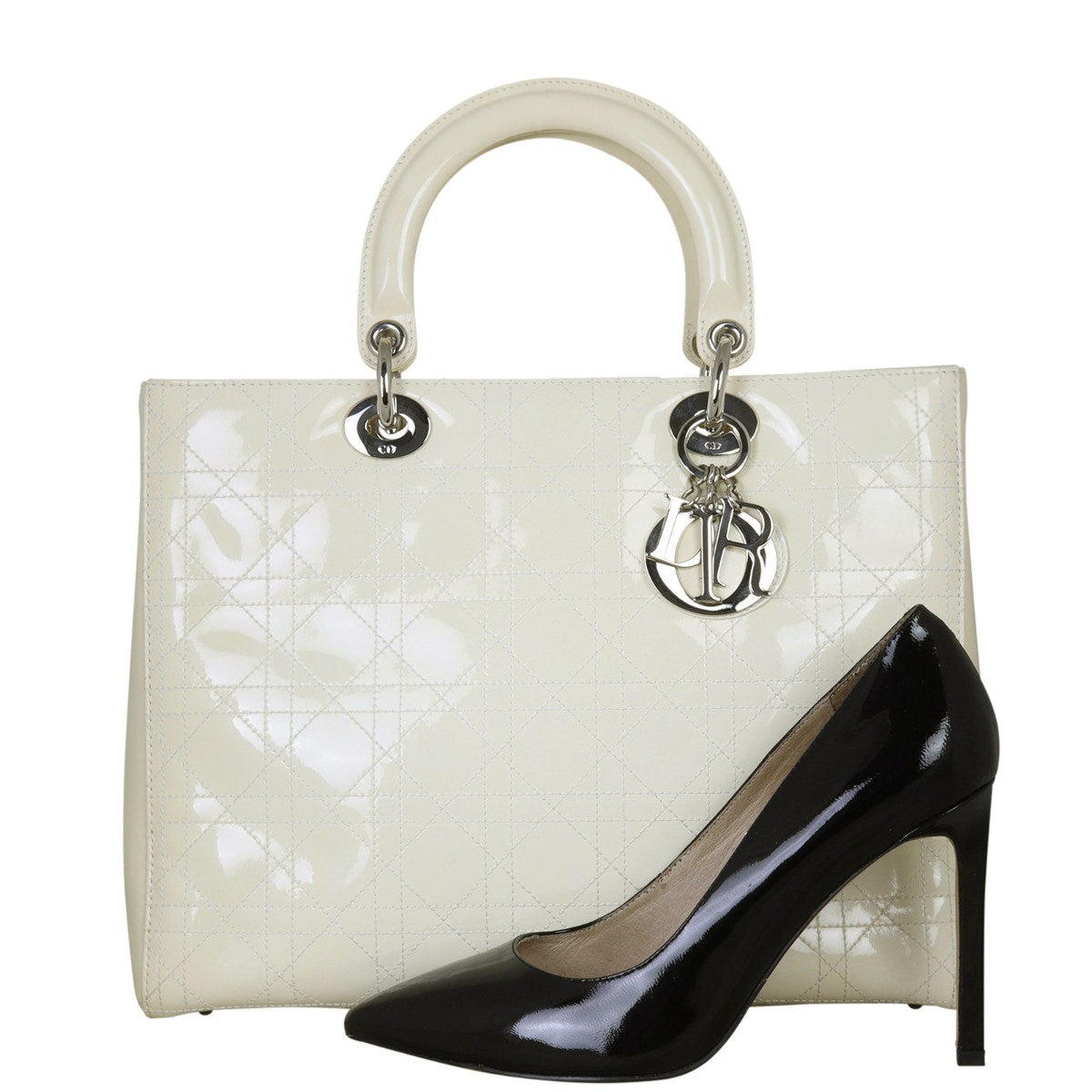 Dior Lady Dior Large Patent