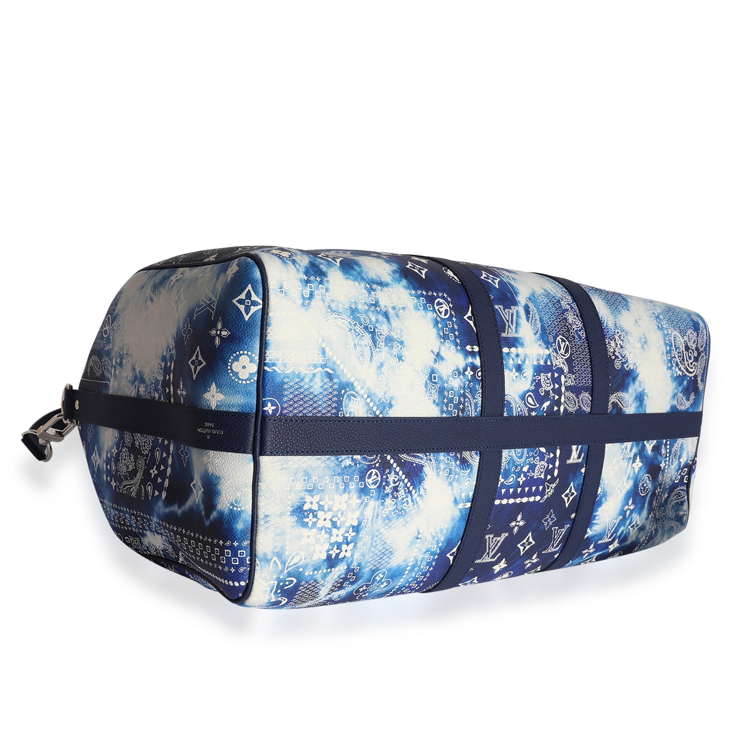 Louis Vuitton Louis Vuitton Blue Monogram Bandana Keepall Bandoulière 50
