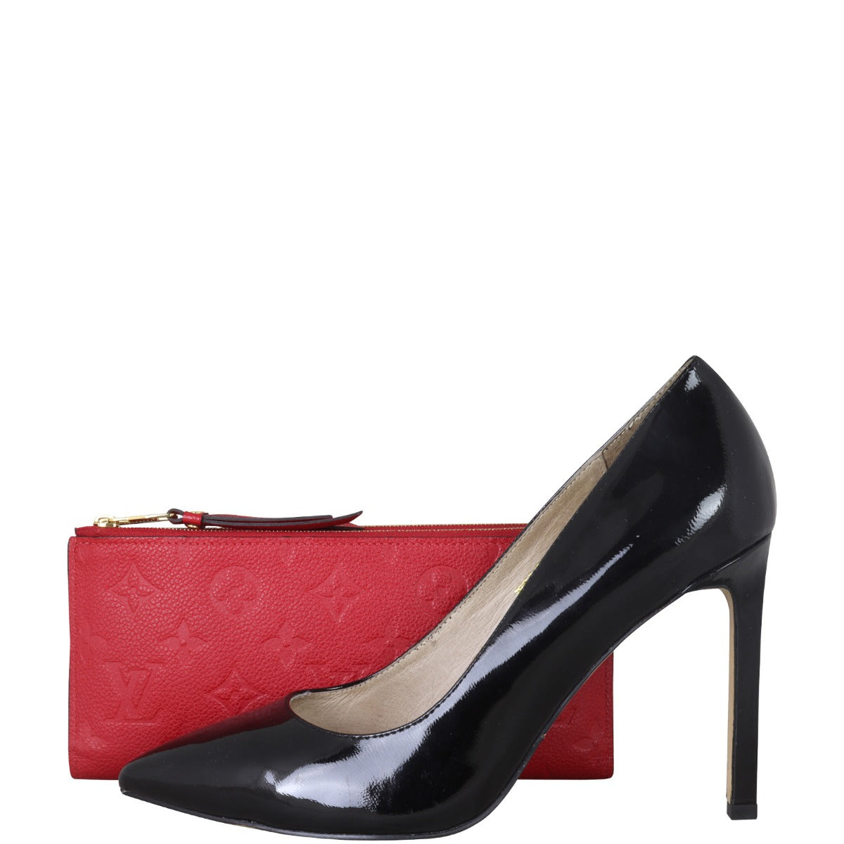 Louis Vuitton Adele Wallet Monogram Empreinte | Red