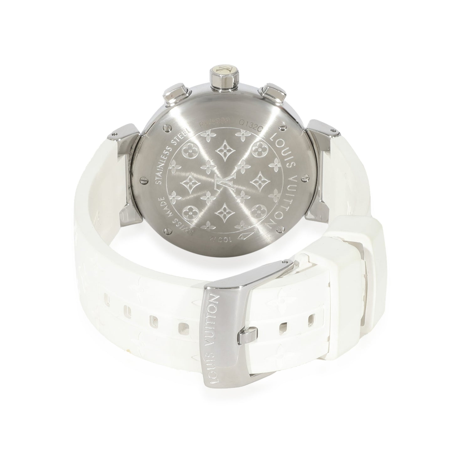 Louis Vuitton Louis Vuitton Tambour Q132C Womens Watch in Stainless Steel
