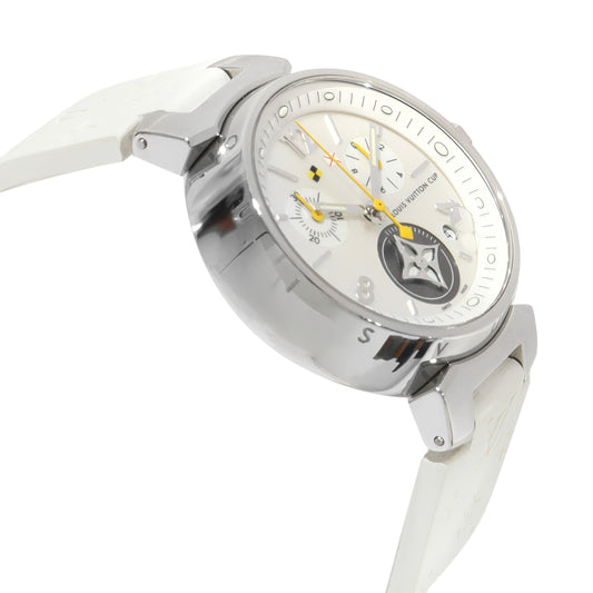 Louis Vuitton Louis Vuitton Tambour Q132C Womens Watch in Stainless Steel