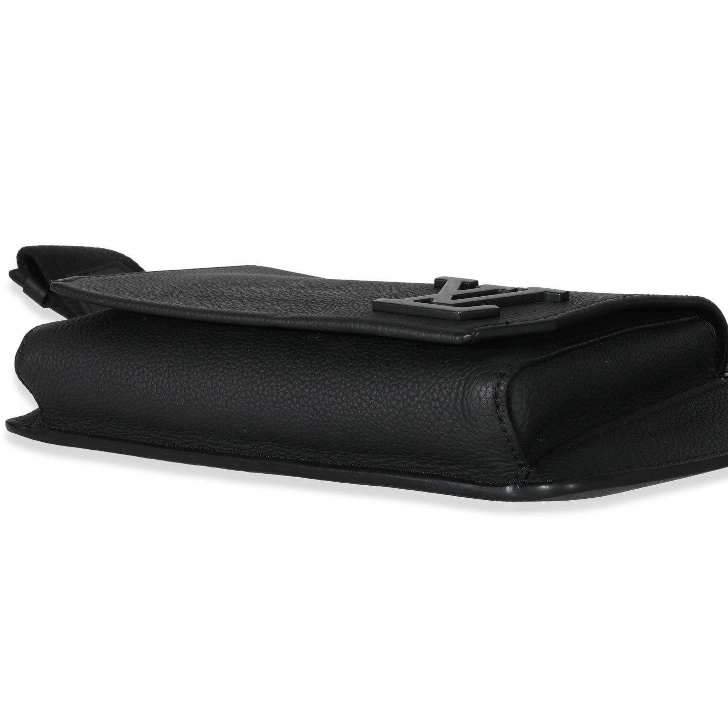 Louis Vuitton Louis Vuitton Black Leather Aerogram Sling Bag