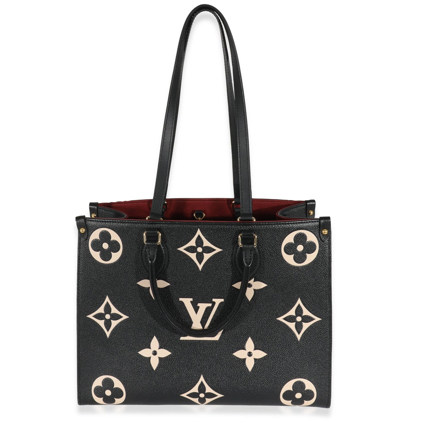 Louis Vuitton Louis Vuitton Black & Beige Monogram Empreinte Onthego MM